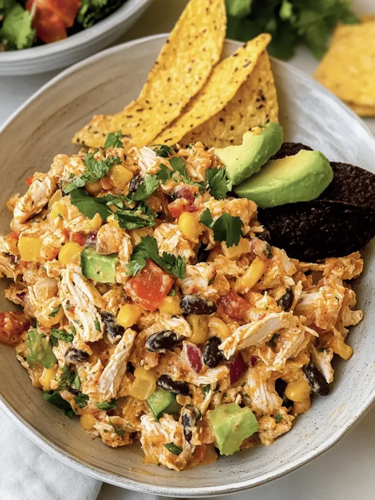 High Protein Southwest Chicken Salad