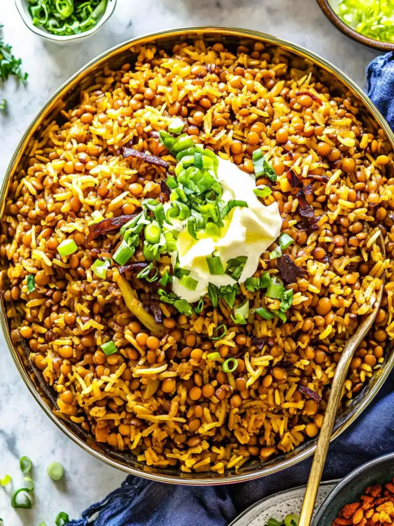 Mujadara (Lentils and Rice)