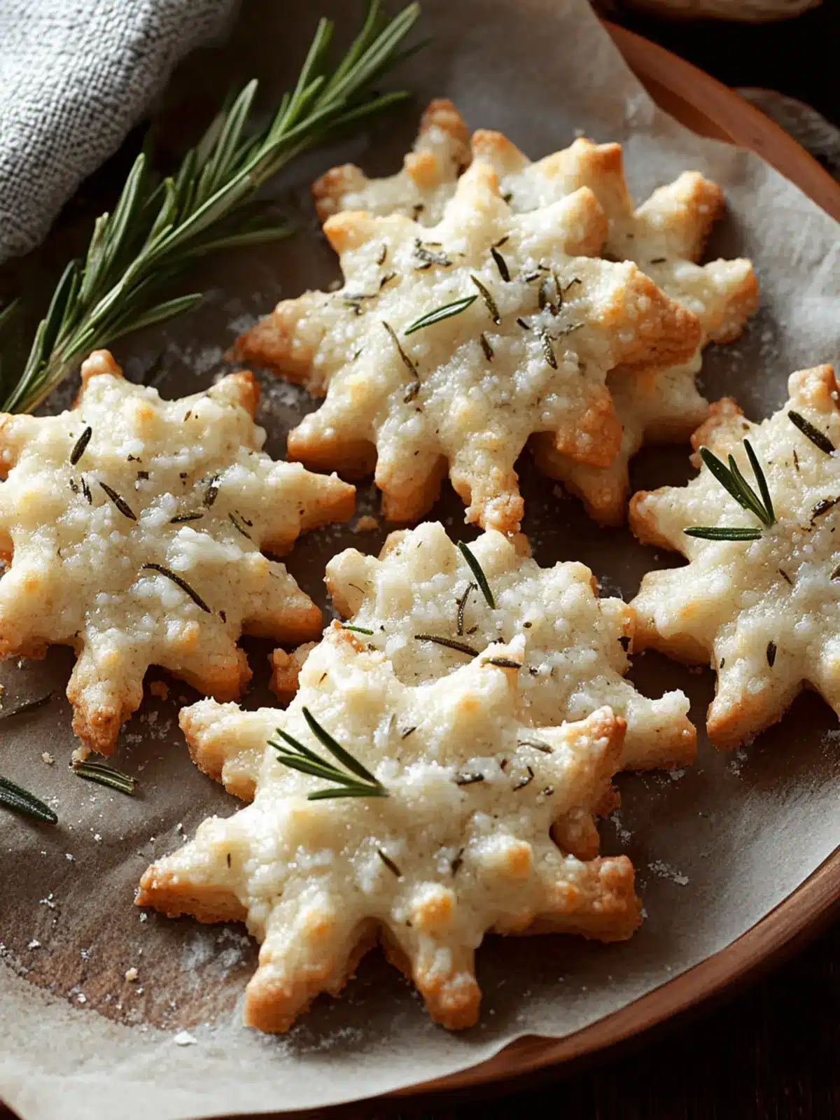 Savory Rosemary Parmesan Snowflake Cookies for Holiday Cheer 4 Savory Rosemary Parmesan Snowflake Cookies