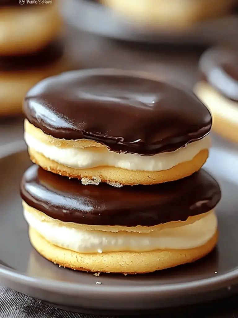 Boston Cream Pie Cookies