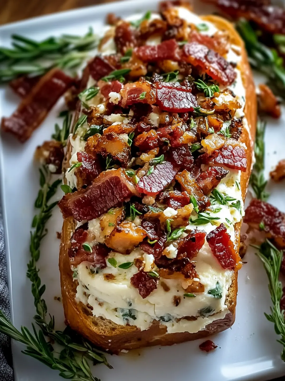 Million Dollar Bacon Goat Cheese Appetizer Log