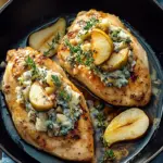 Chicken Stuffed with Pears and Cheese