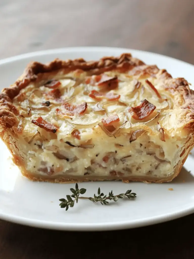 German Onion and Bacon Pie