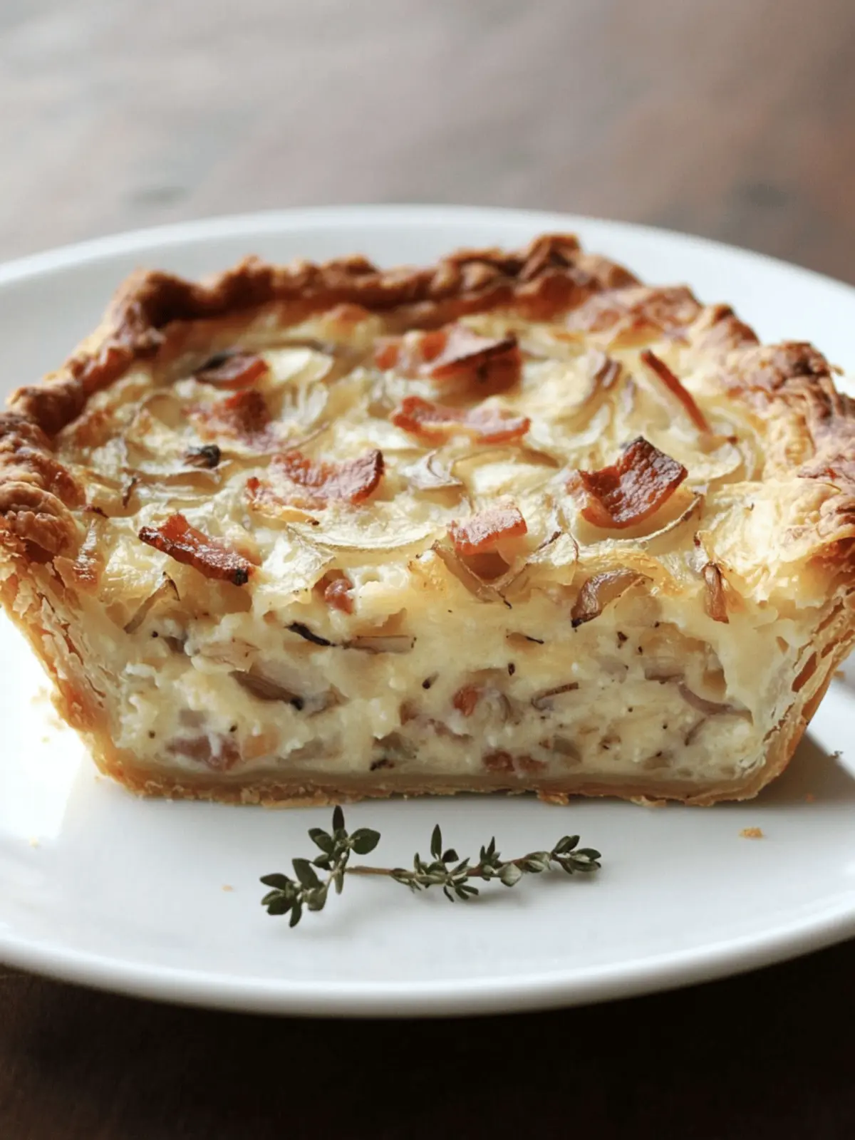 German Onion and Bacon Pie