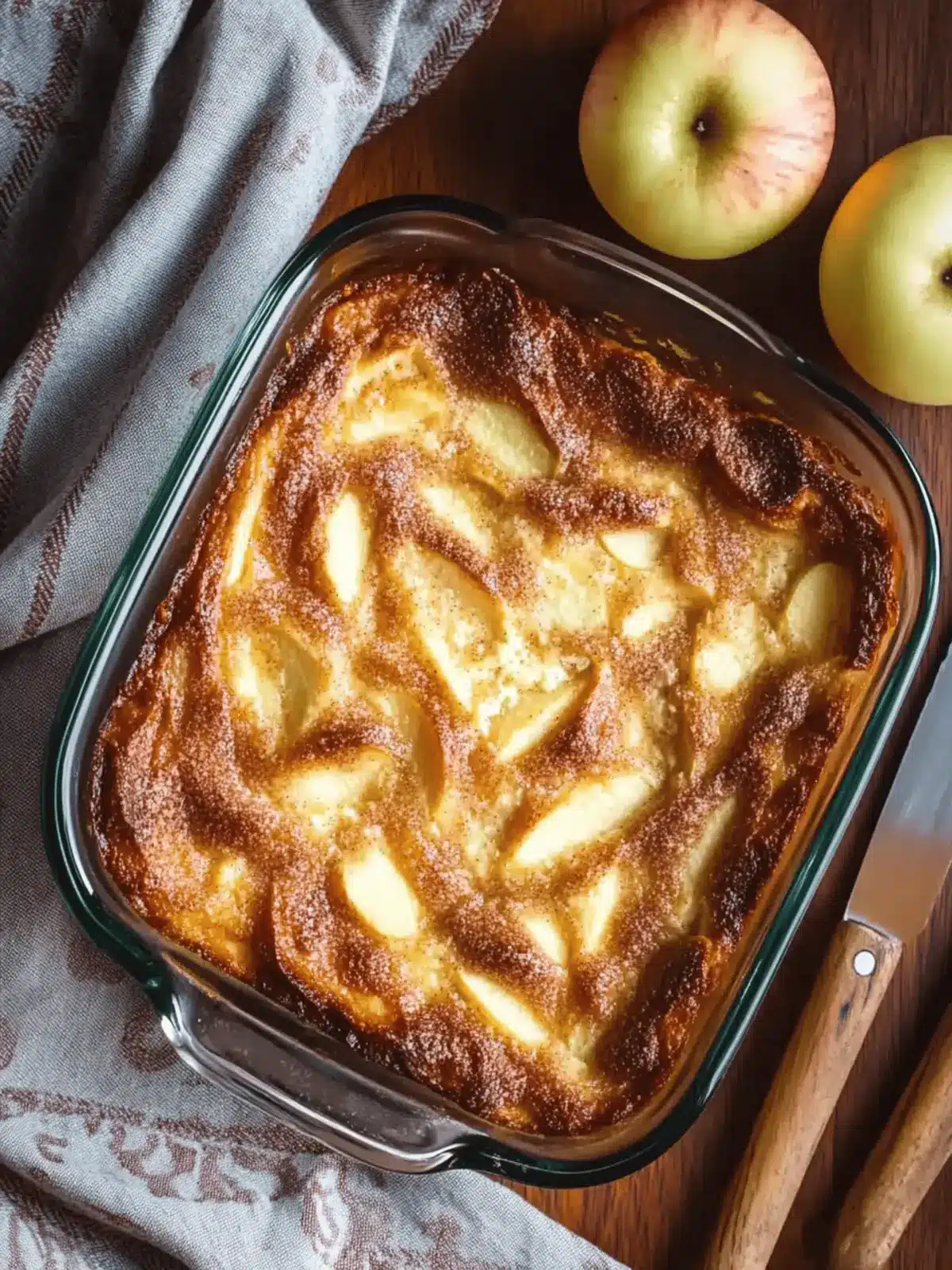 Apple Cinnamon Cottage Cheese Bake