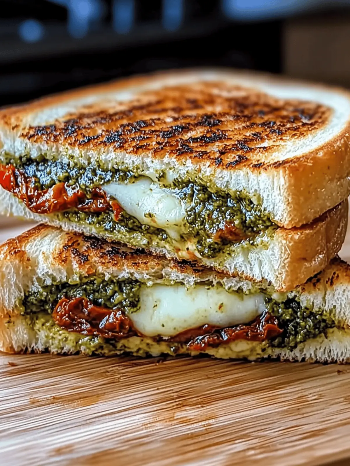 Sun-Dried Tomato Pesto Grilled Cheese