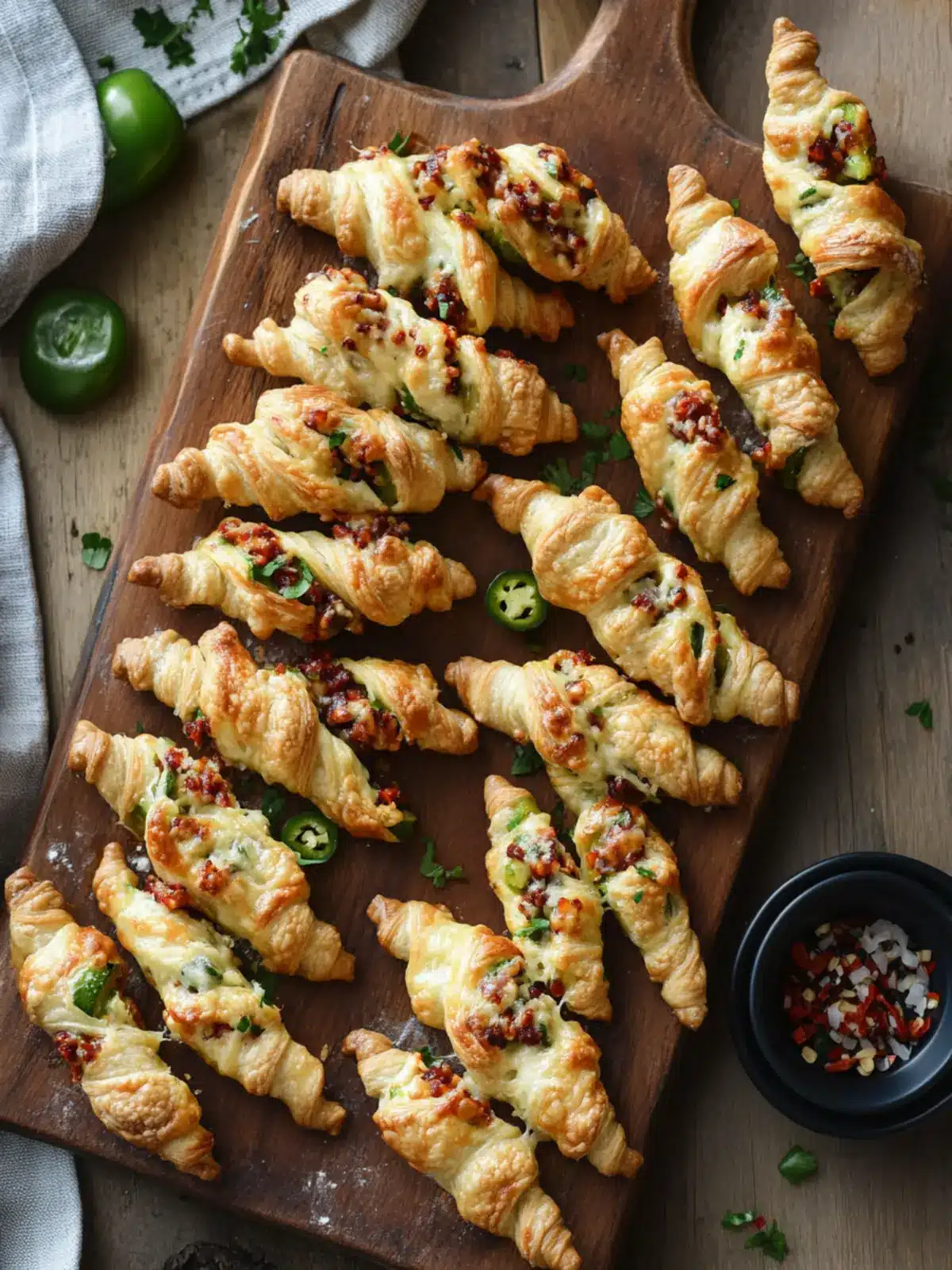 Flaky Jalapeño Popper Twists