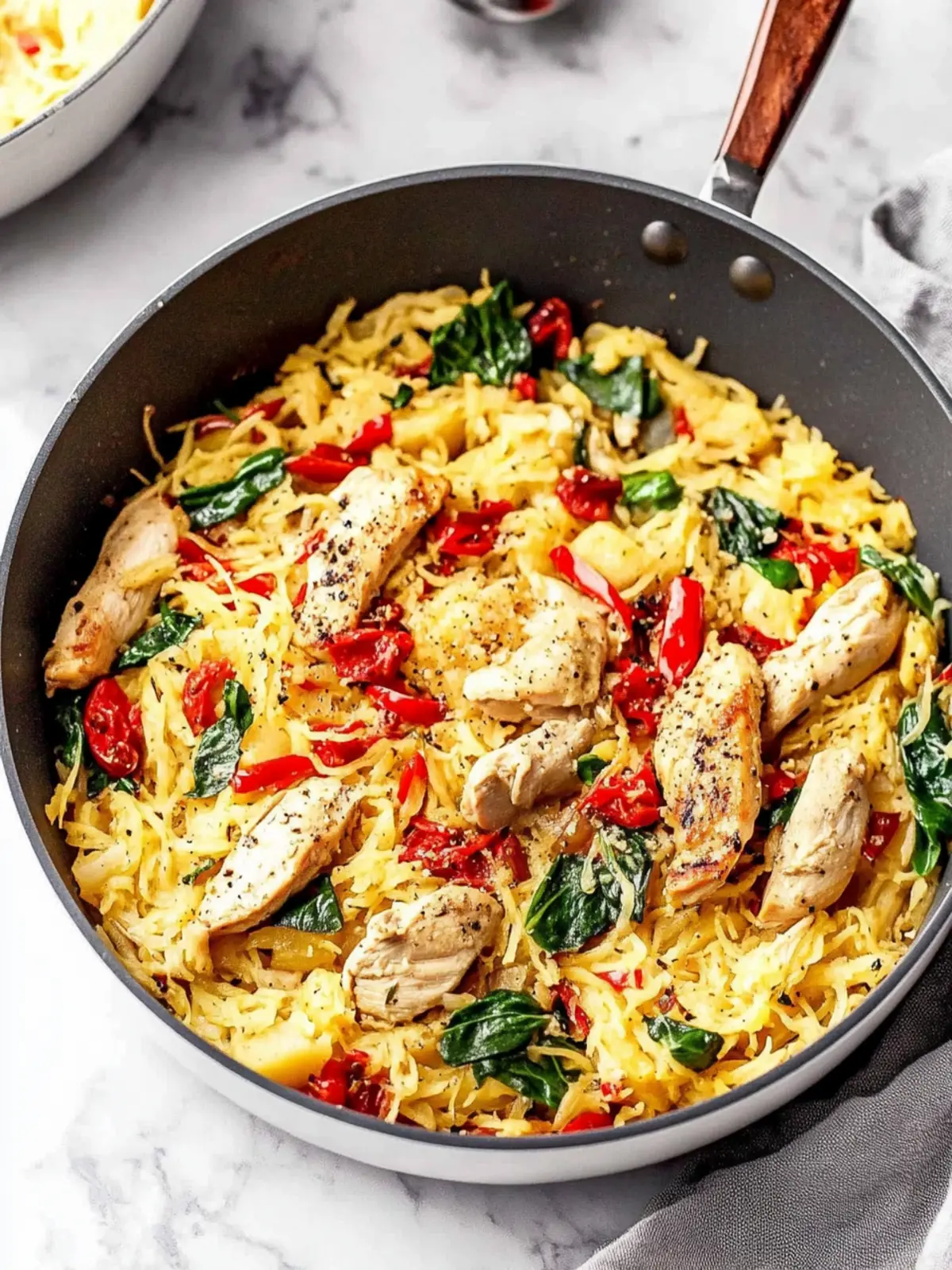 Tuscan Chicken and Spaghetti Squash