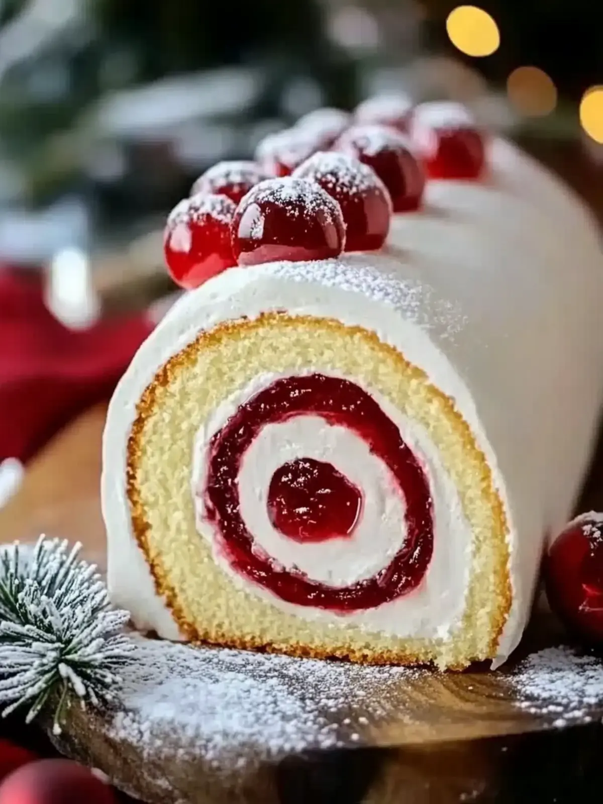Christmas Vanilla Roll Cake