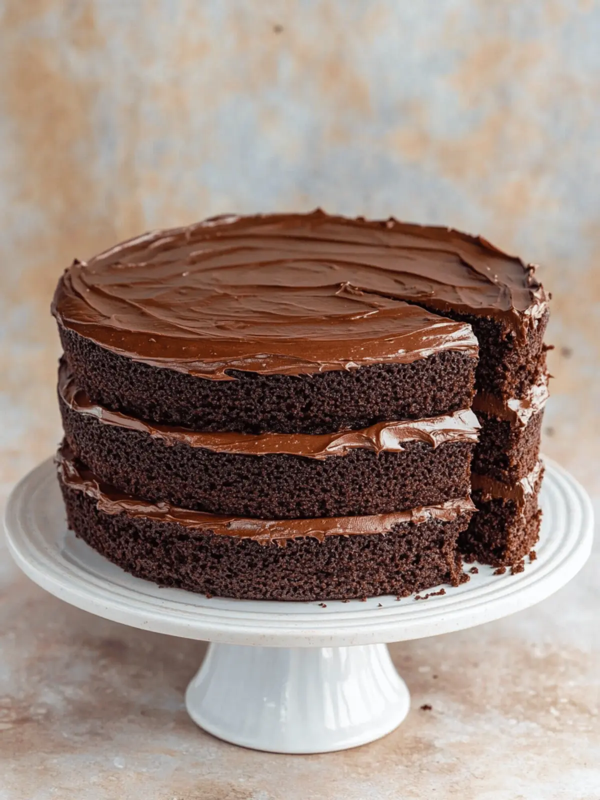 American Style Chocolate Fudge Cake