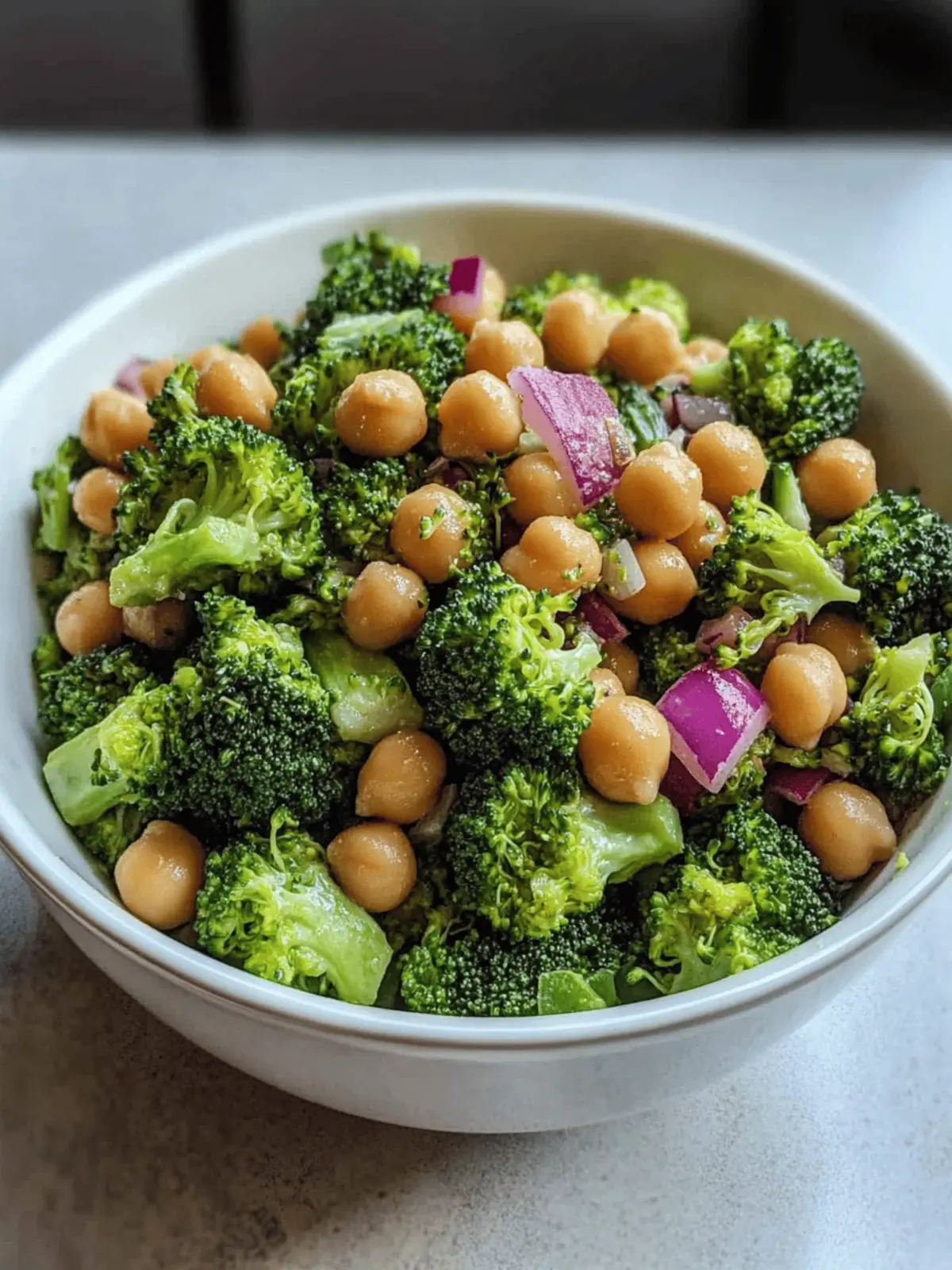 10-Minute Broccoli Chickpea Salad: Quick, Crunchy, and Delicious 5 10-Minute Broccoli Chickpea Salad