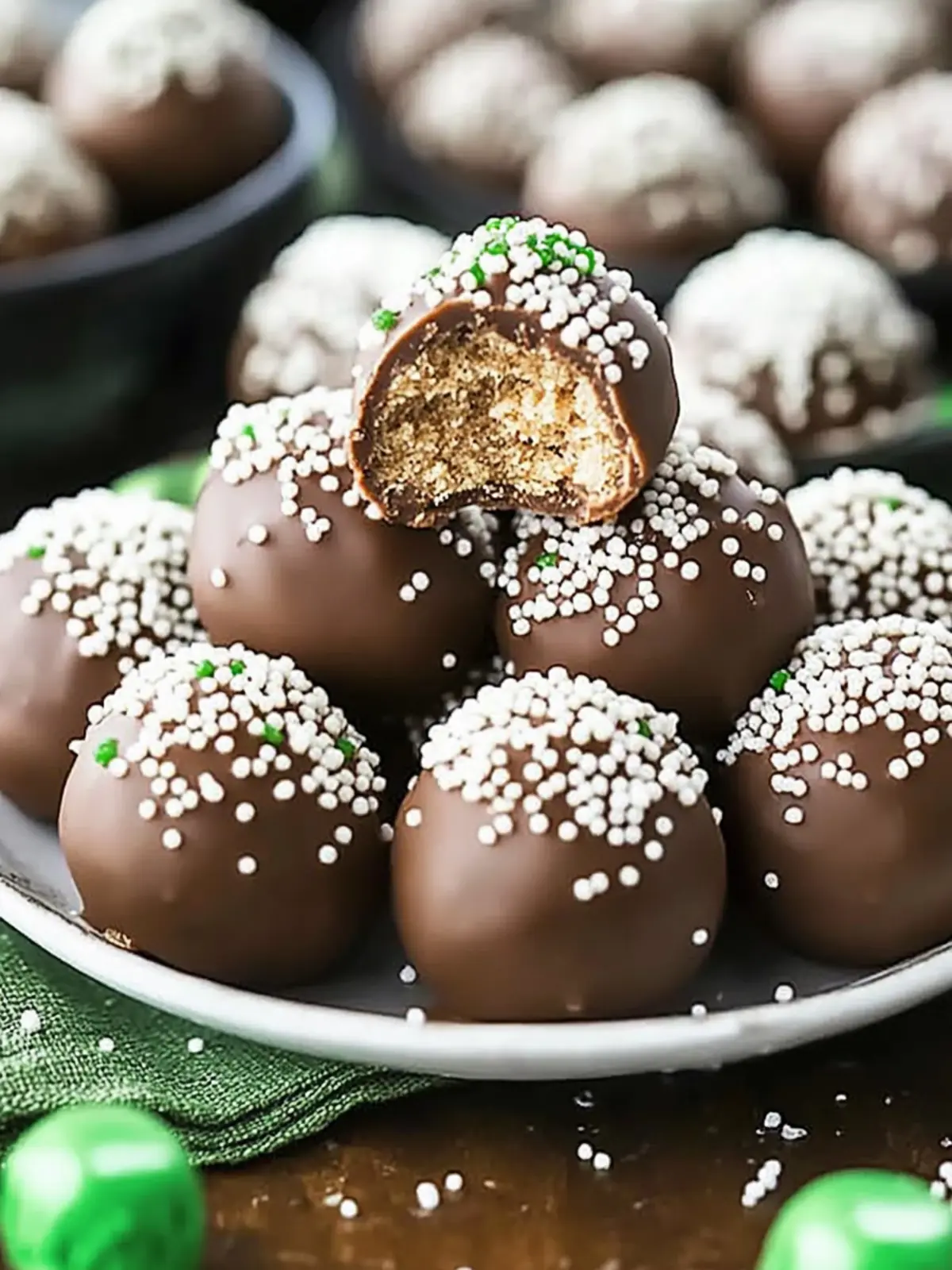 No Bake Baileys Irish Cream Cookie Balls