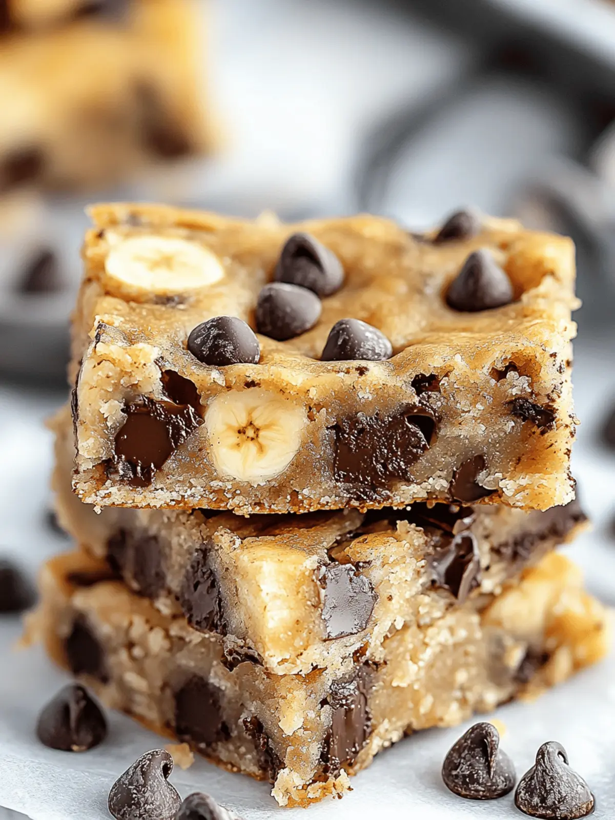 Banana Chocolate Chip Bars: Sweet, Gooey, and Totally Irresistible 5 Banana Chocolate Chip Bars
