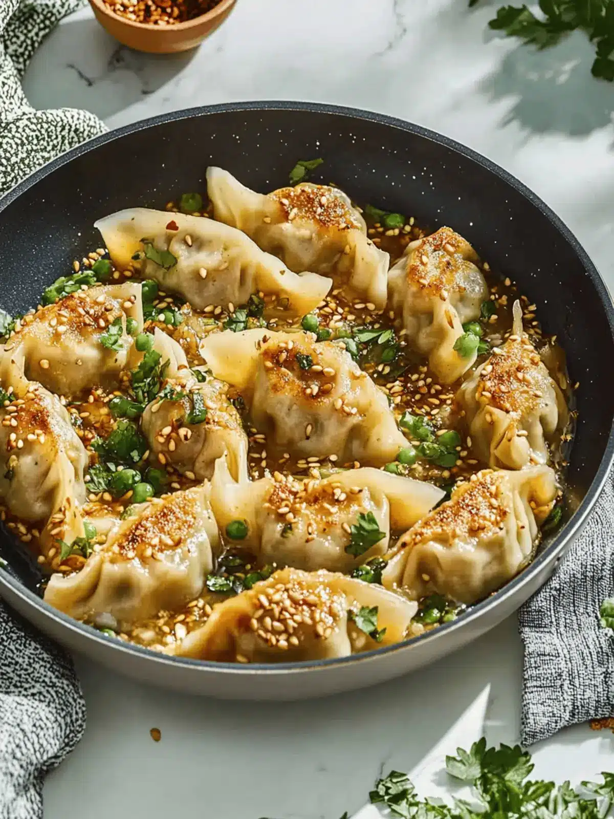 One Pan Dumpling Dinner: Quick & Delicious Weeknight Meal 2 One Pan Dumpling Dinner