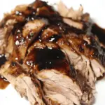 Crockpot Brown Sugar Balsamic Glazed Pork Tenderloin
