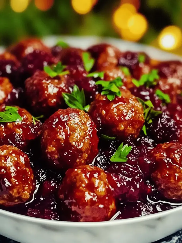 Christmas Cranberry Meatballs