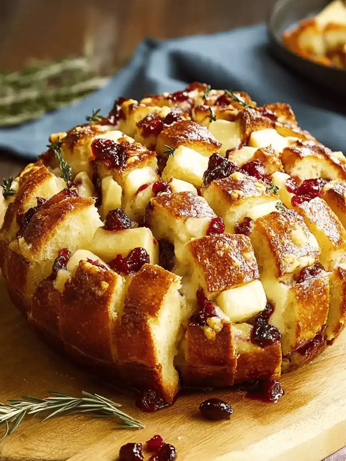 Cranberry Brie Pull-Apart Bread: Your Festive Showstopper 2 Cranberry Brie Pull-Apart Bread