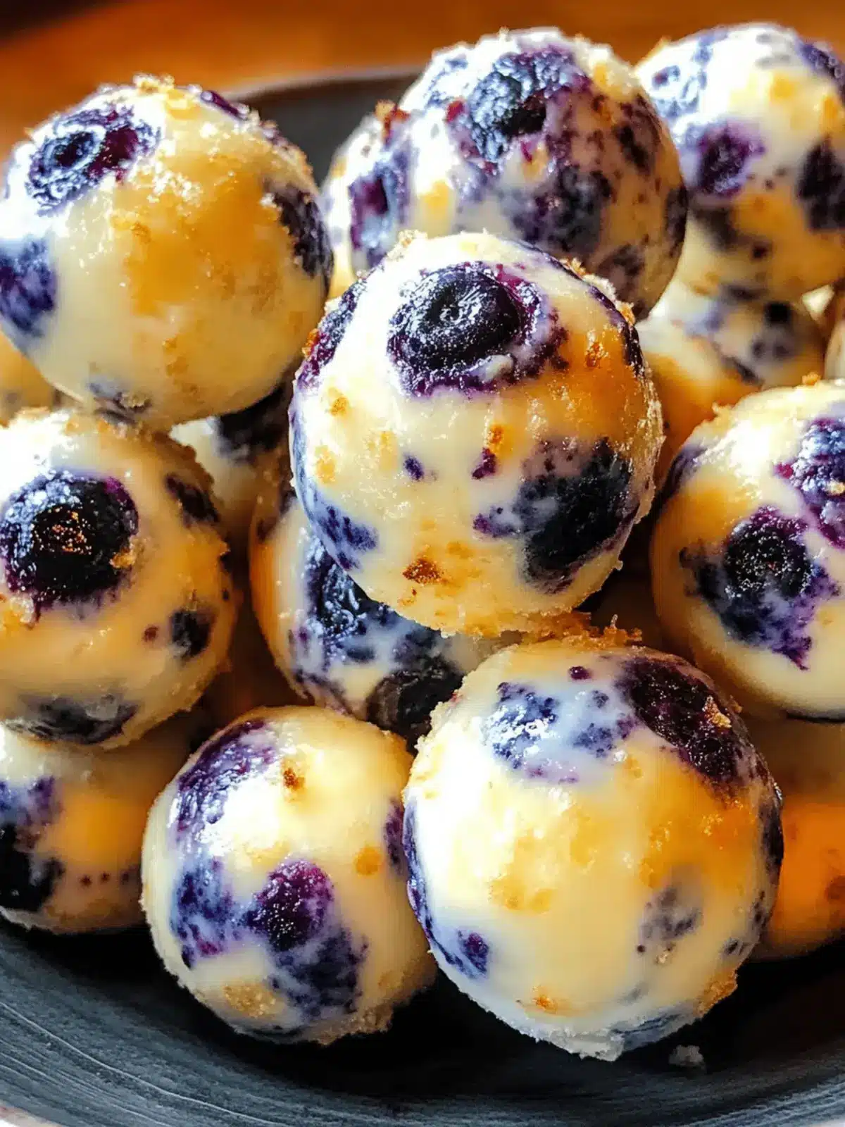 Lemon Blueberry Cottage Cheese Protein Bites
