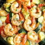 Creamy Shrimp and Zucchini Skillet