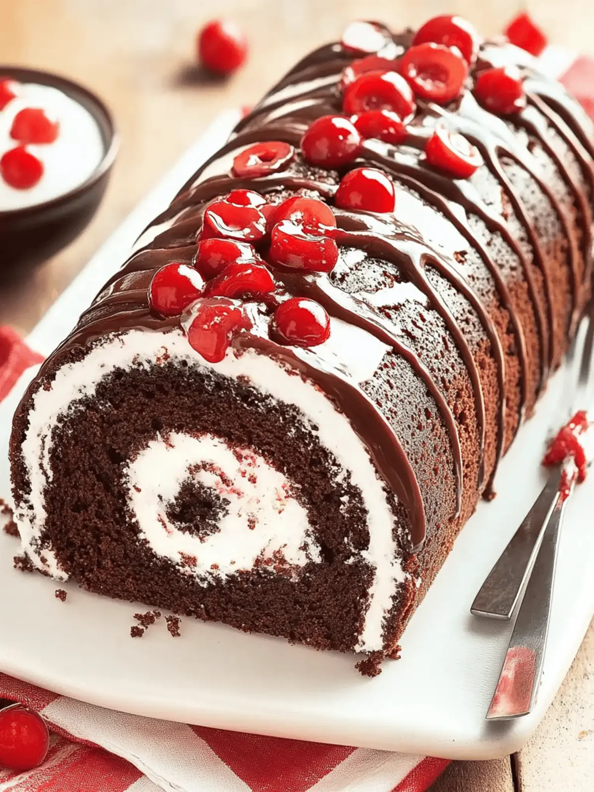 Elegant Black Forest Cake Roll That Will Wow Your Guests 2 Elegant Black Forest Cake Roll
