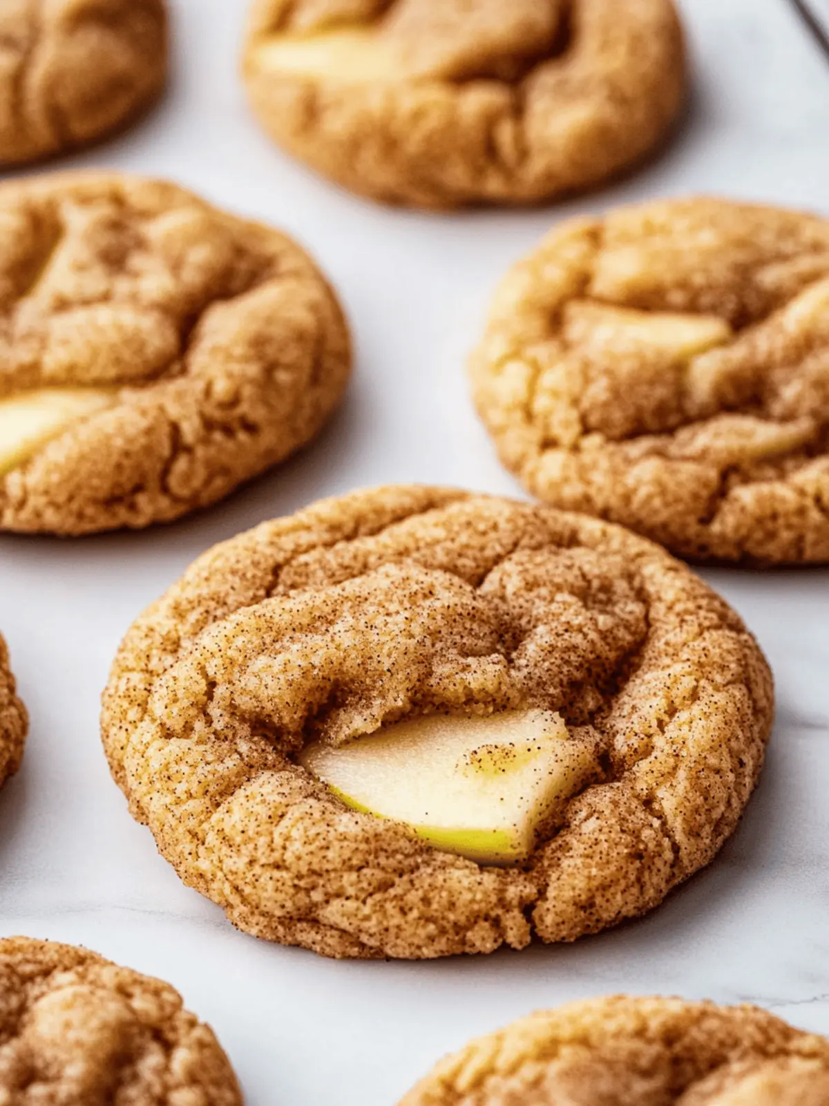 Apple Cinnamon Snickerdoodle Cookies