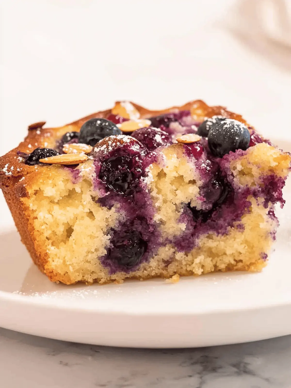 Soft Vegan Blueberry Almond Cake: Your New Favorite Dessert! 3 Soft Vegan Blueberry Almond Cake