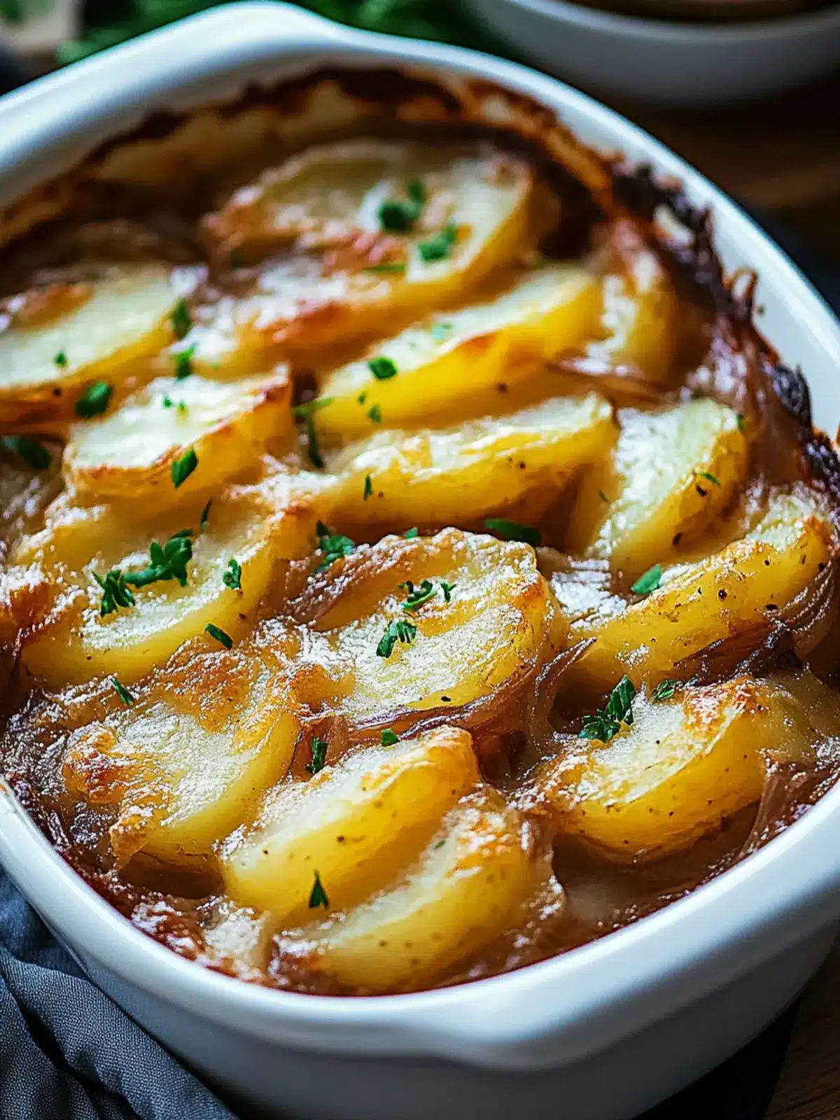 Easy French Onion Potato Bake
