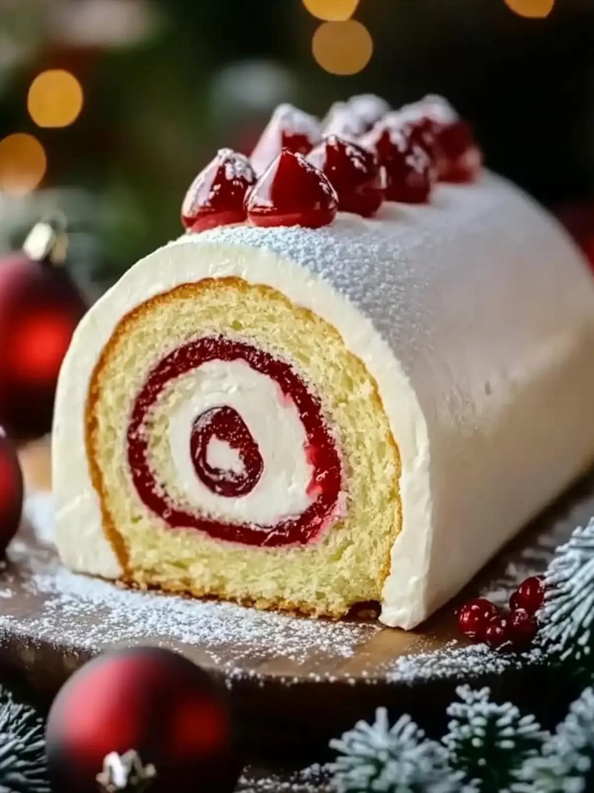 Christmas Vanilla Roll Cake