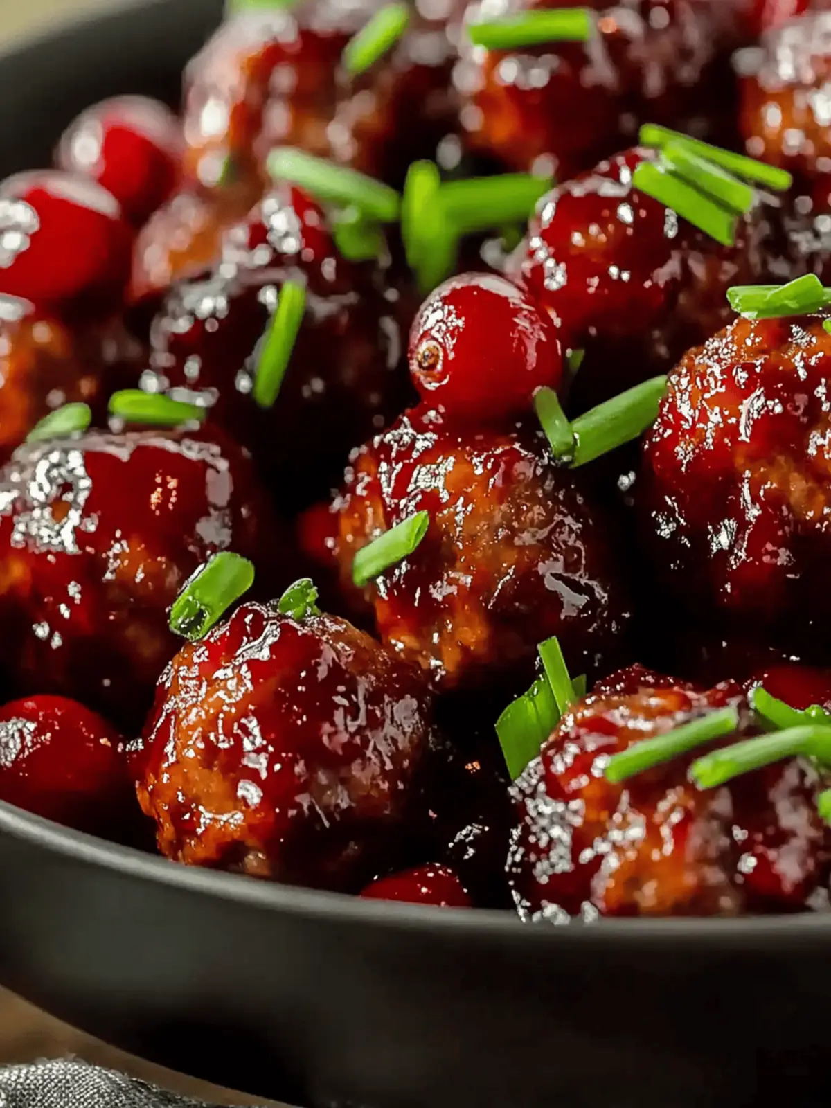Sweet and Savory Cranberry Meatballs for Cozy Gatherings 2 Cranberry Meatballs