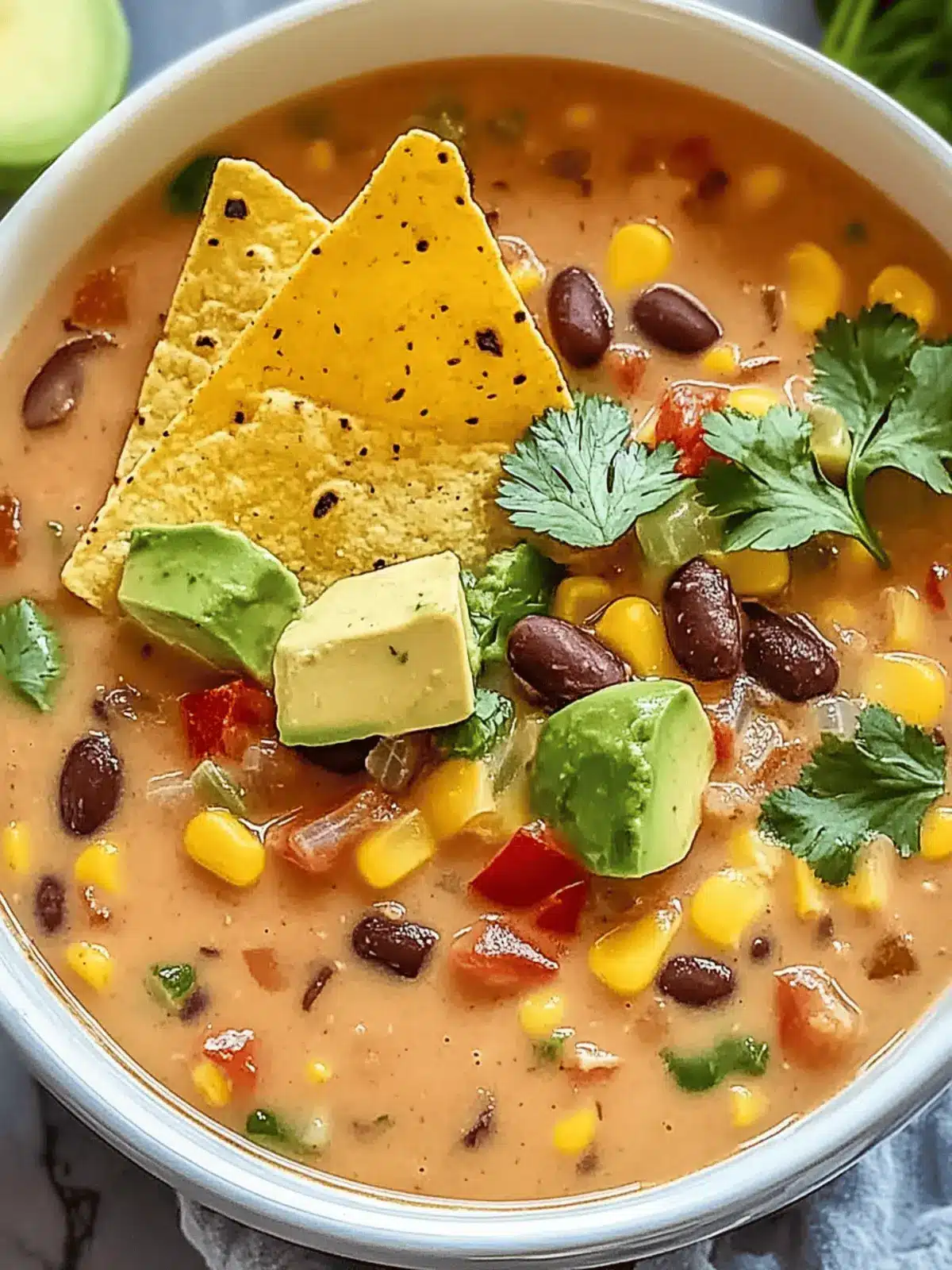 Crockpot Vegetarian Tortilla Soup for Cozy Comfort Evenings 4 Crockpot Vegetarian Tortilla Soup