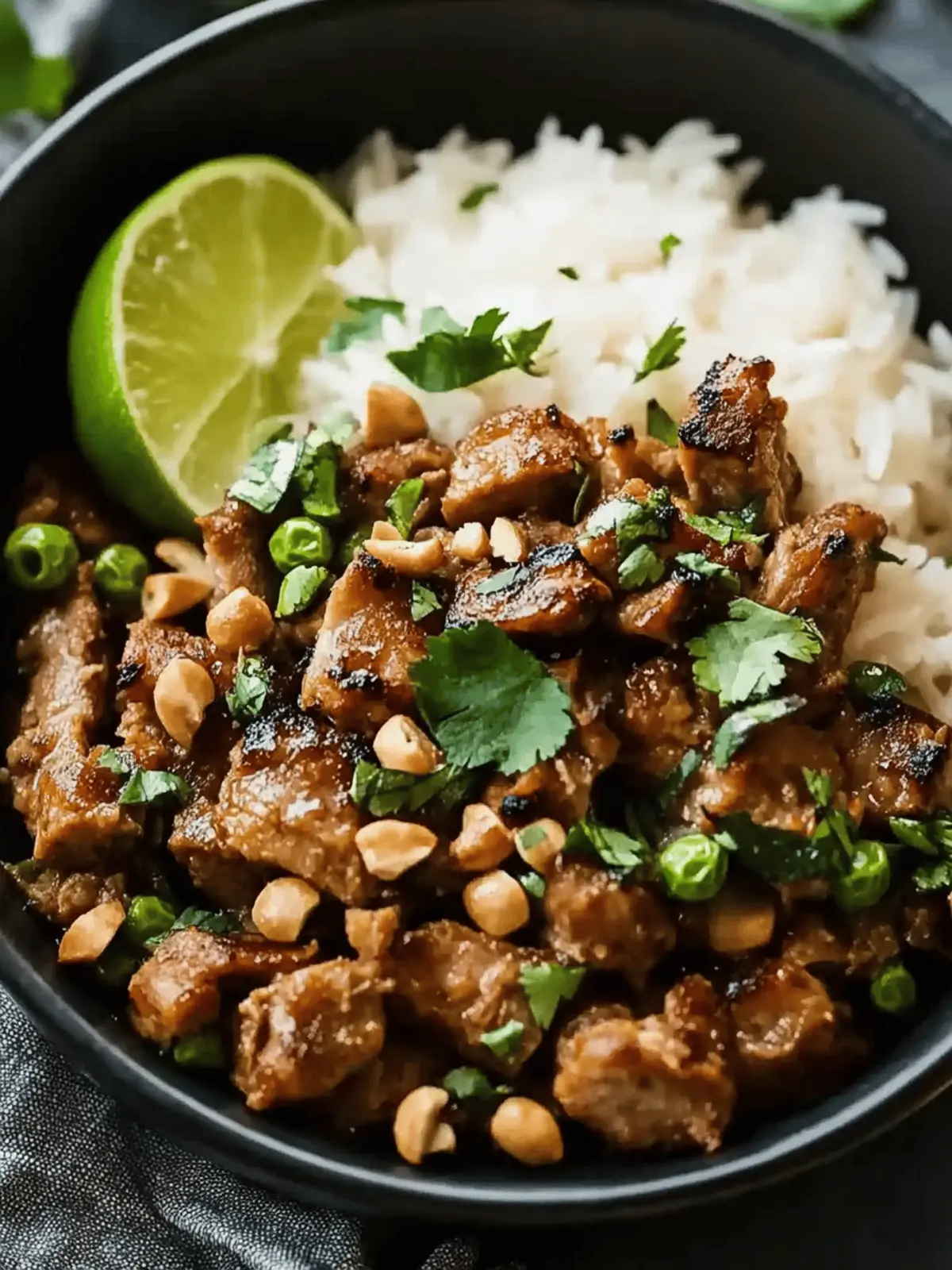 Ginger Lime Pork with Coconut Rice for a Tropical Dinner Delight 2 Ginger Lime Pork with Coconut Rice