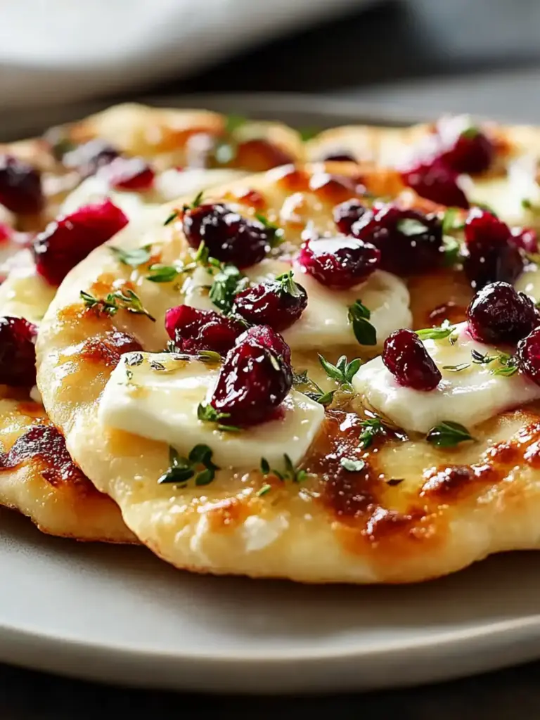 Brie & Cranberry Flatbreads