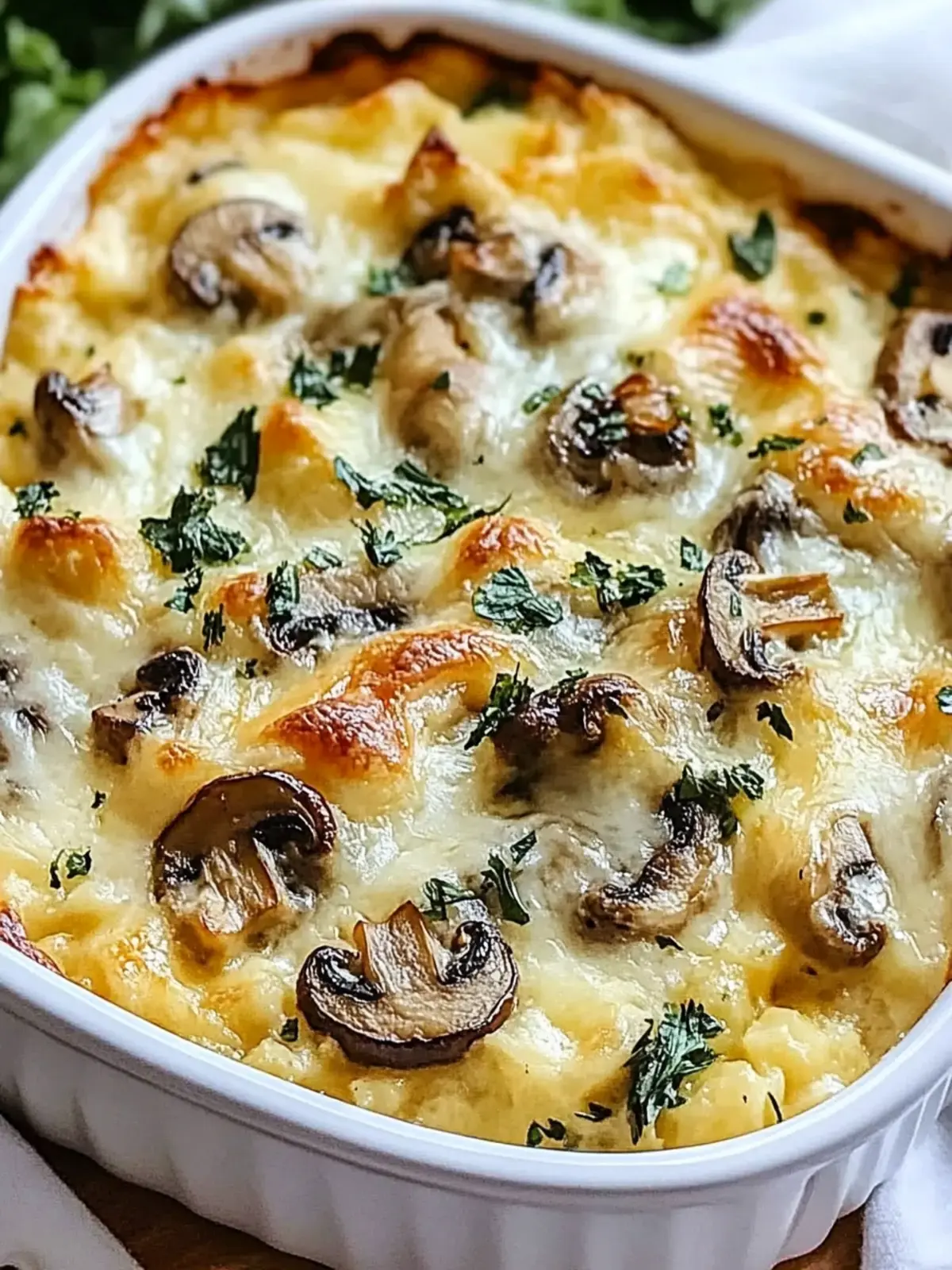 Cheesy Mushroom Casserole