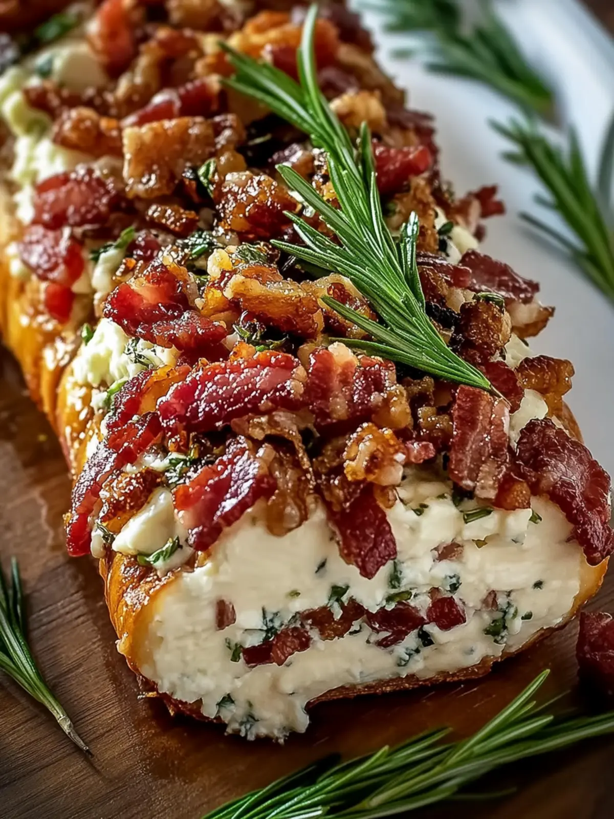 Million Dollar Bacon Goat Cheese Appetizer Log