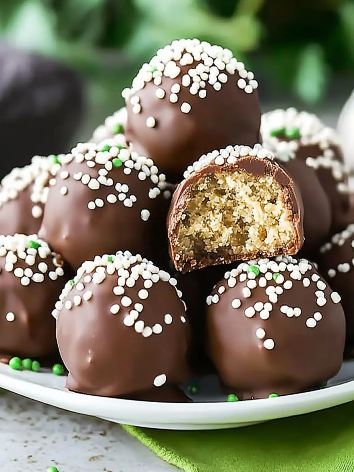 No Bake Baileys Irish Cream Cookie Balls