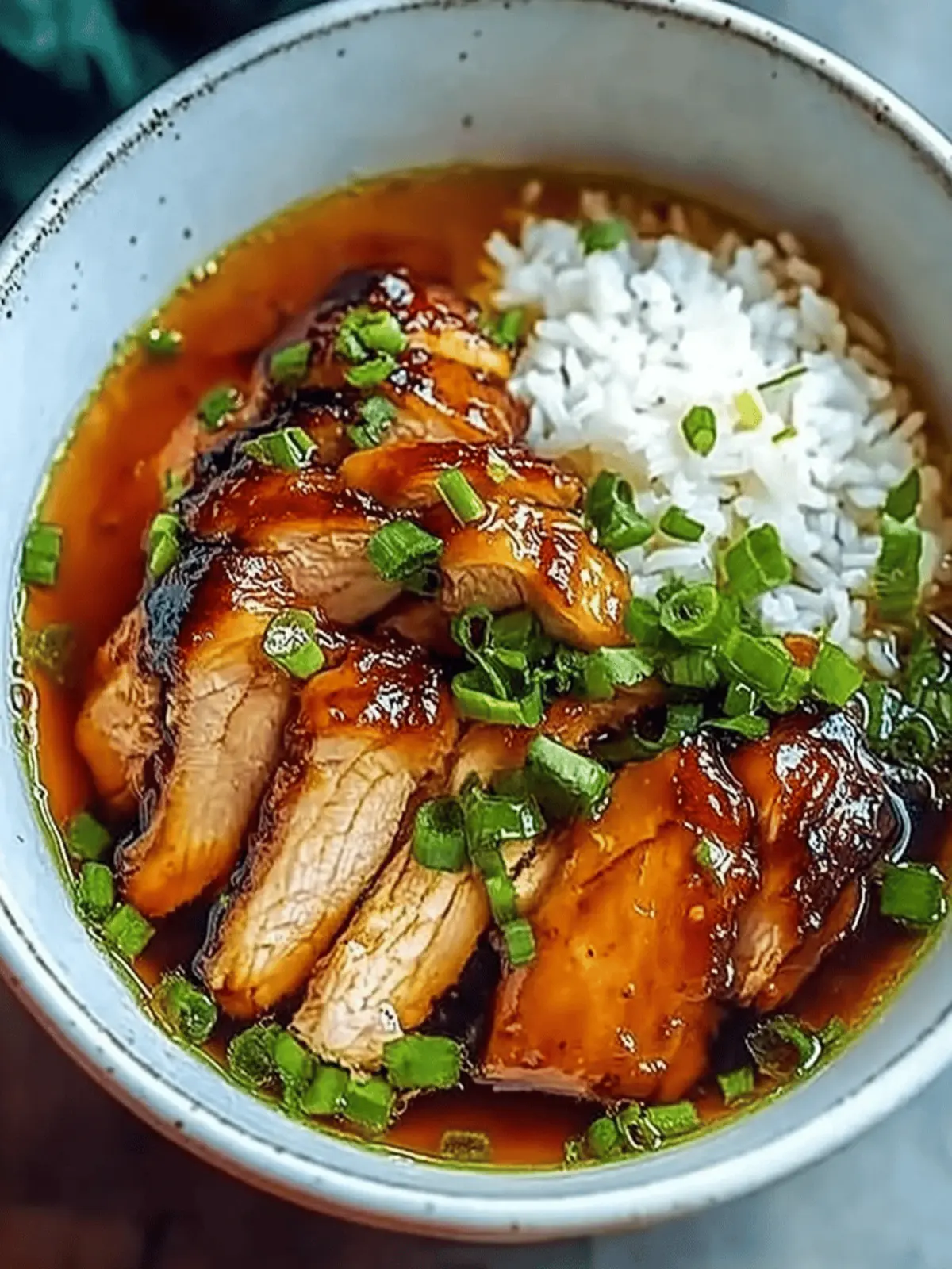 Caramelised Soy Chicken in Garlic Ginger Broth with Rice Magic 3 Caramelised Soy Chicken in Garlic Ginger Broth with Rice