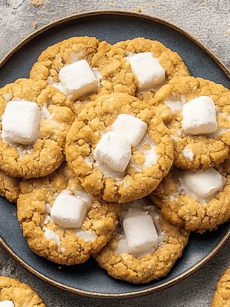 Marshmallow Crispy Cookies