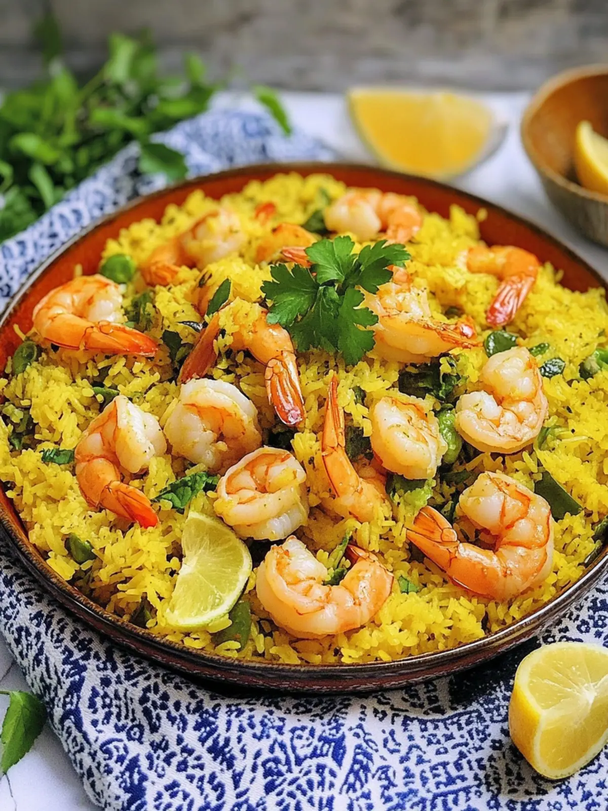 Shrimp Rice with Herbs (Meygoo Polo)