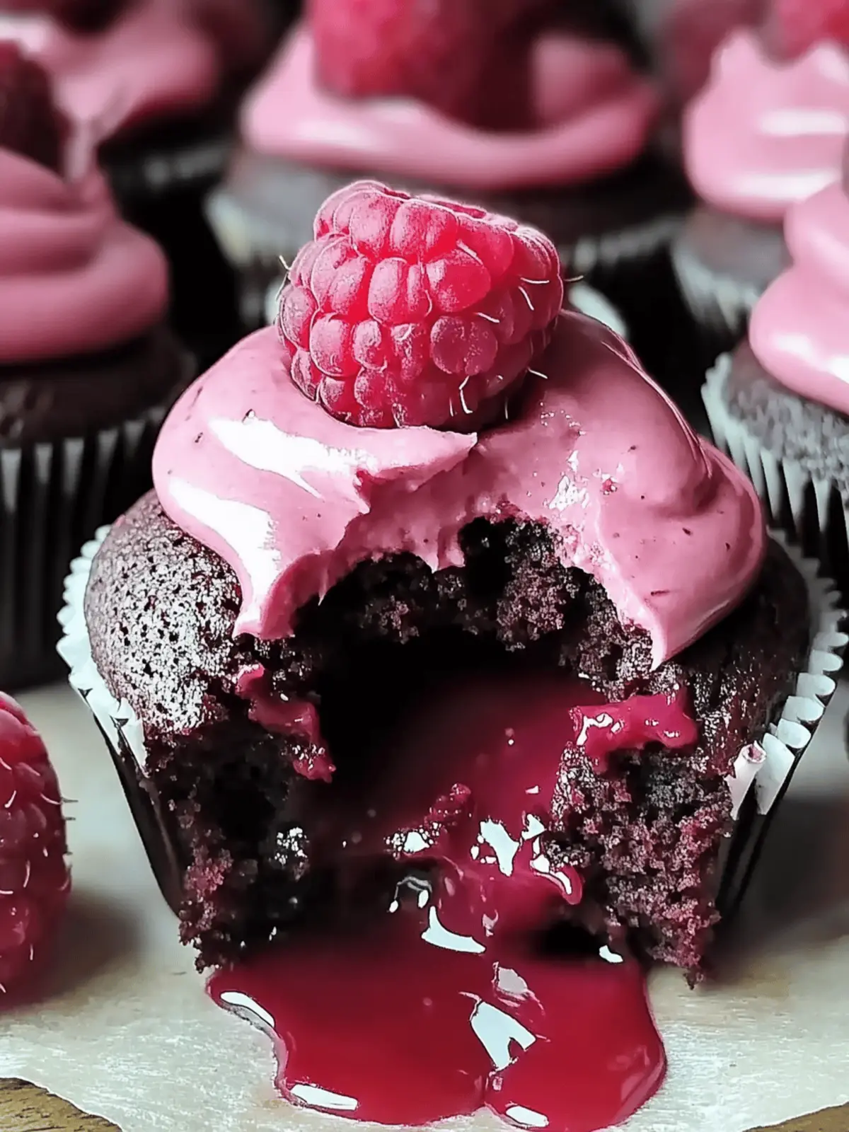 Molten Raspberry Chocolate Cupcakes to Wow Your Taste Buds 4 Molten Raspberry Chocolate Cupcakes
