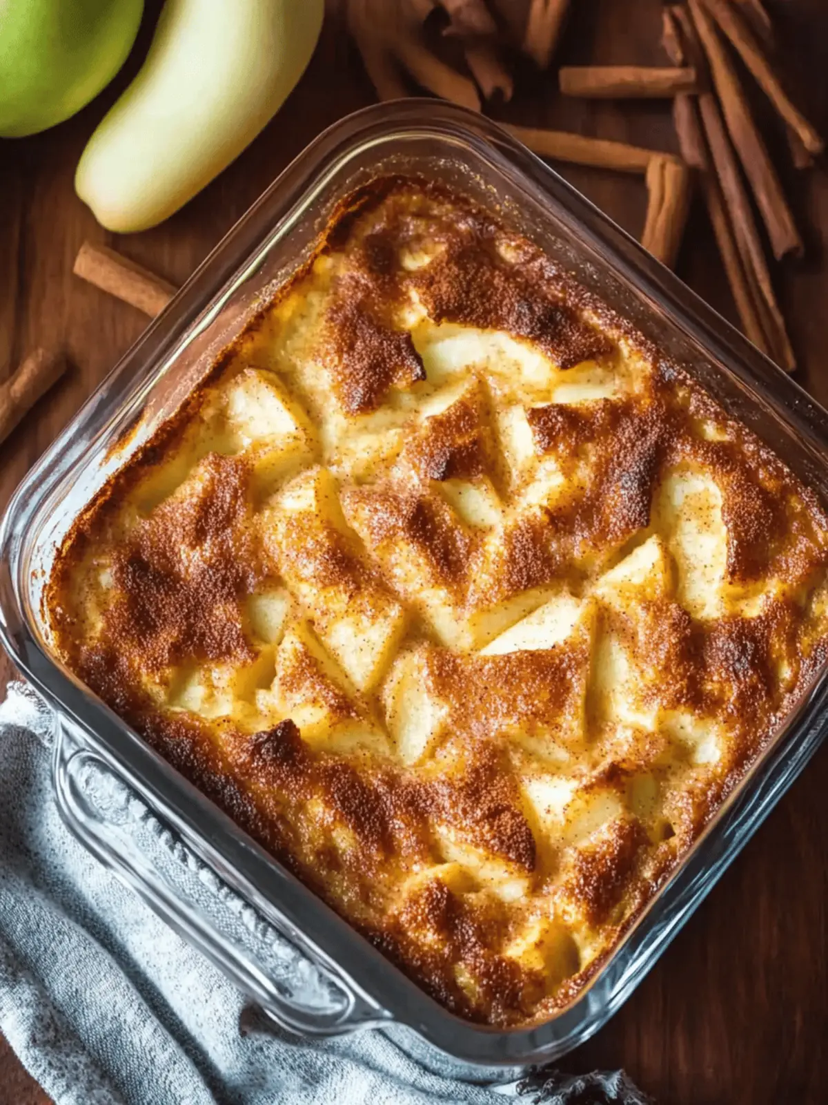 Apple Cinnamon Cottage Cheese Bake