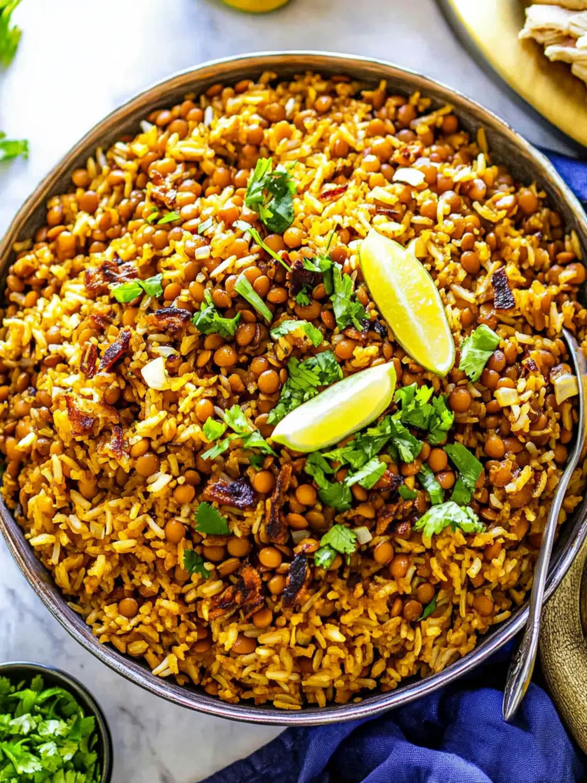 Mujadara (Lentils and Rice)