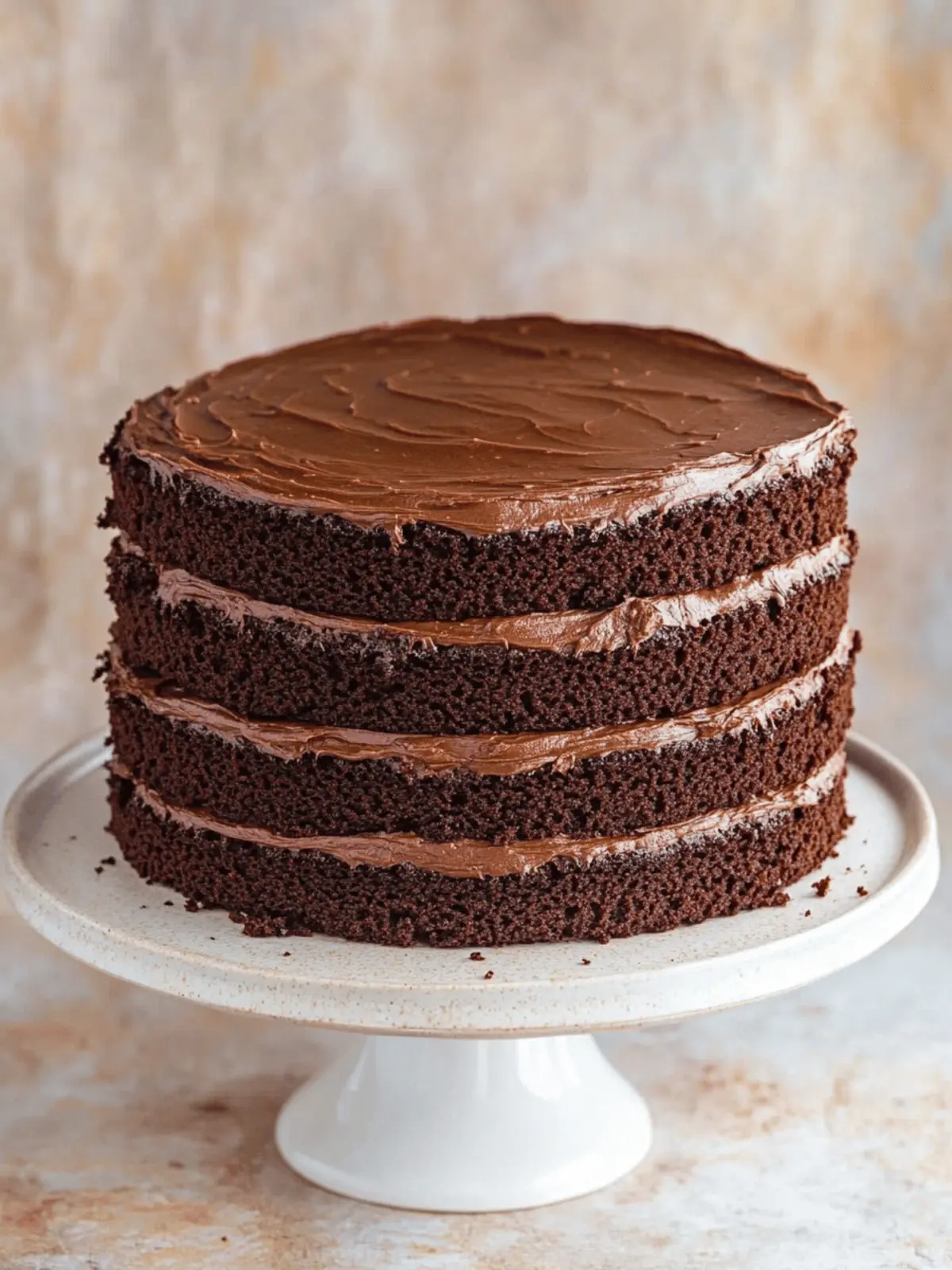 American Style Chocolate Fudge Cake