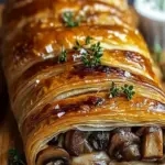 Savory Mushroom & Gruyère Puff Pastry Braid