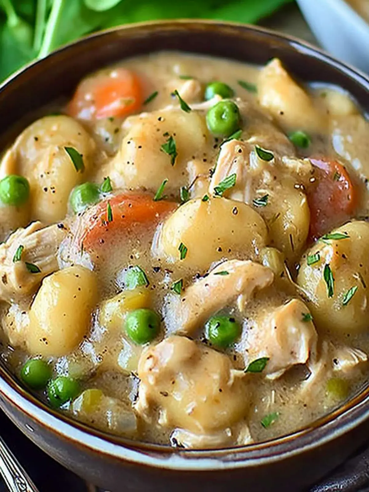 One Pot Gnocchi Chicken Pot Pie