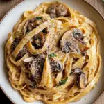 Caramelized Leek and Mushroom Pasta with Gruyere