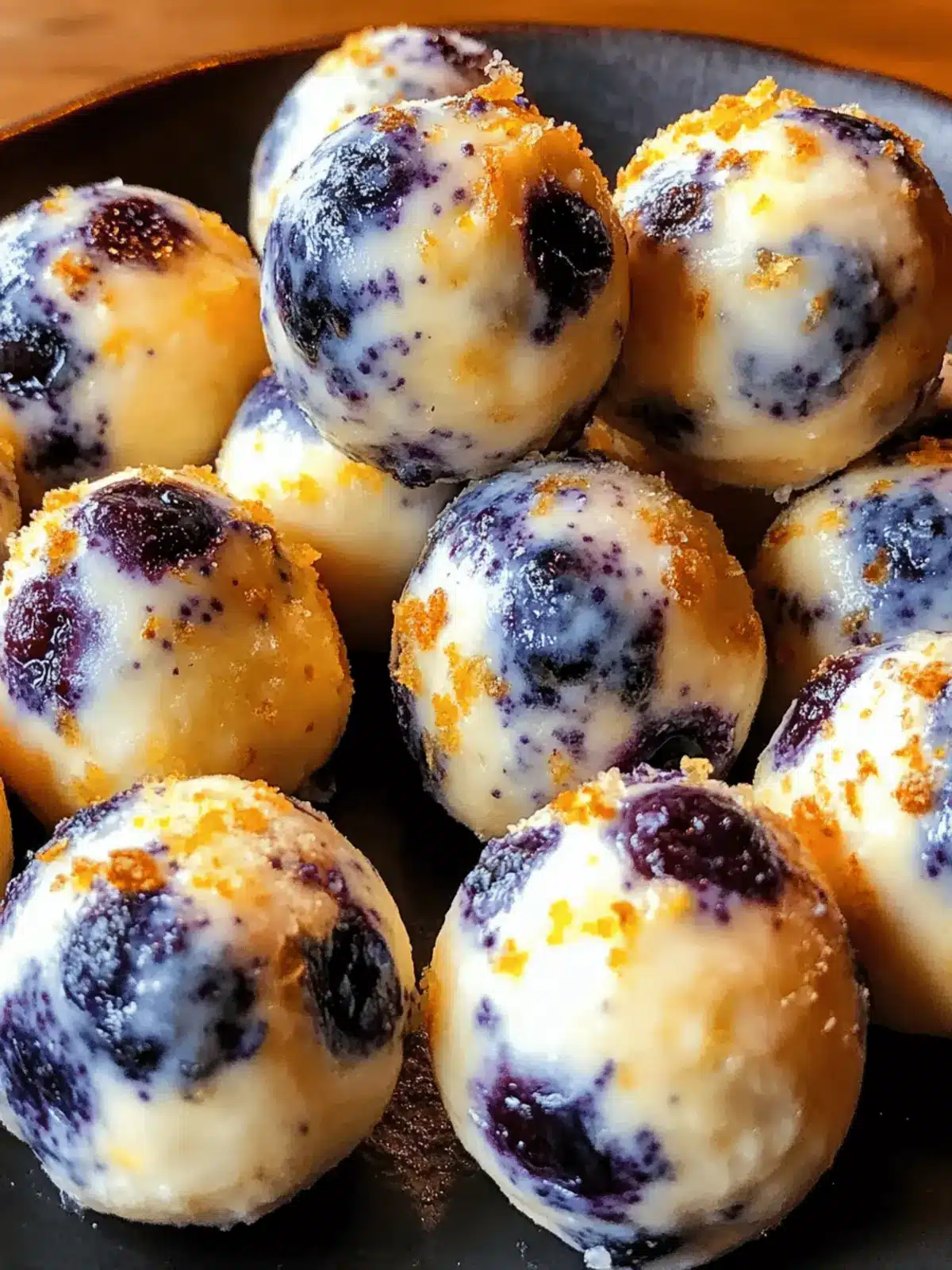 Lemon Blueberry Cottage Cheese Protein Bites