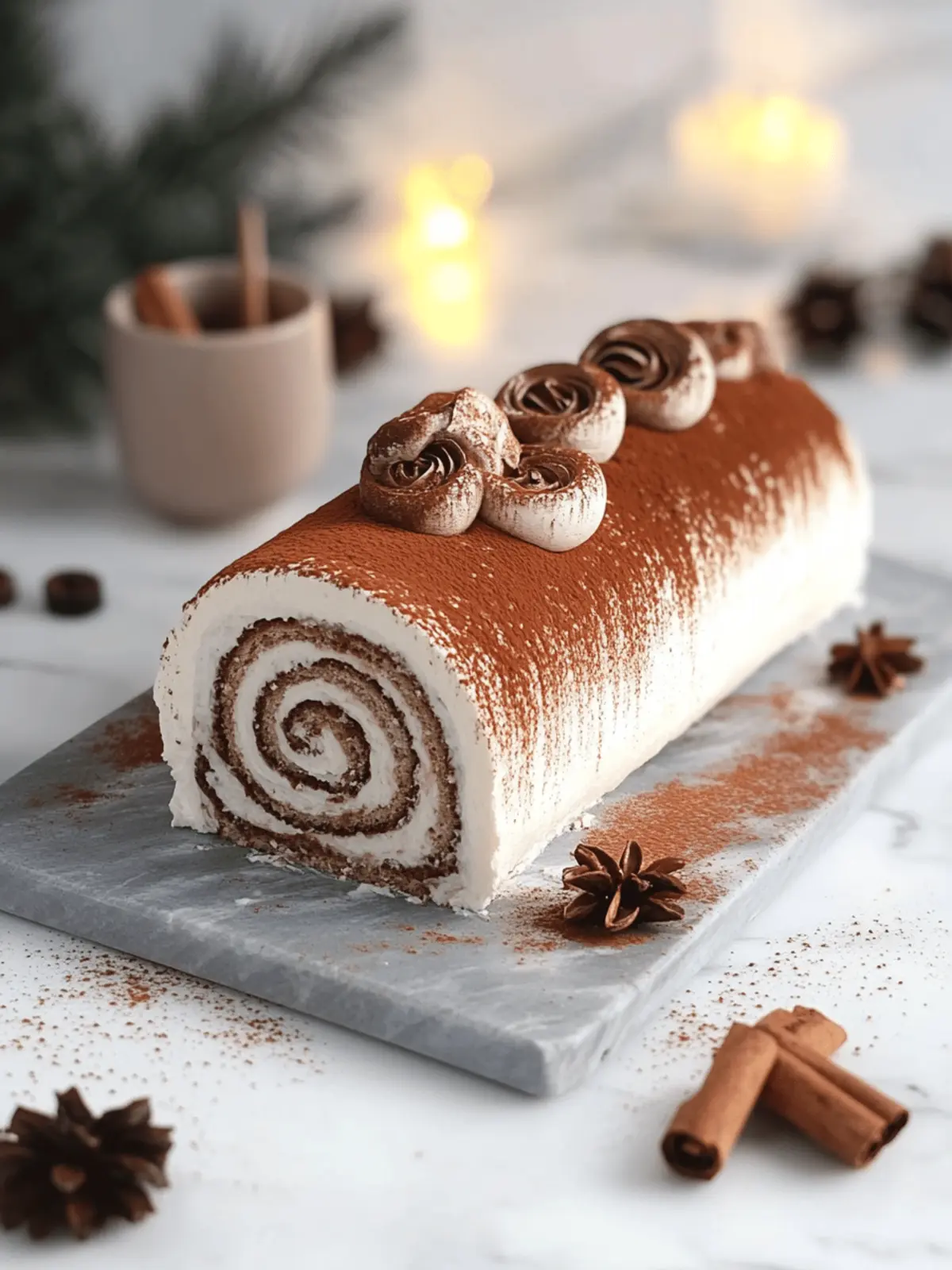 Deliciously Tasty Tiramisu Yule Log Cake for Your Celebrations 3 Tasty Tiramisu Yule Log Cake