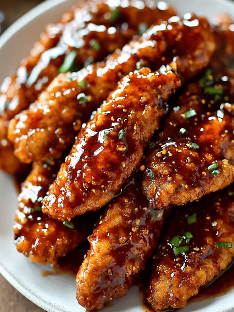 Sweet & Spicy Sticky Chicken Tenders