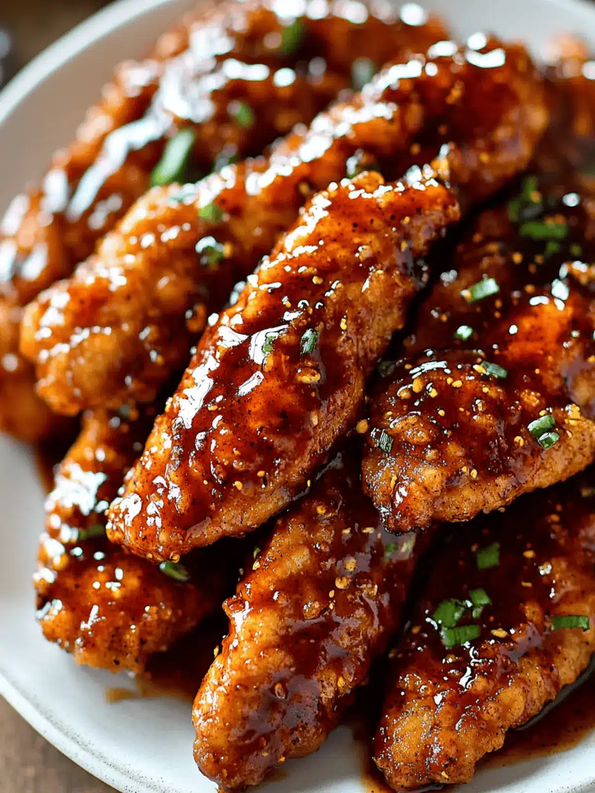 Sweet & Spicy Sticky Chicken Tenders
