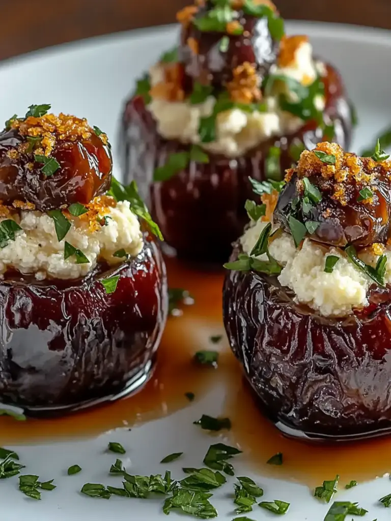 Feta-Parmesan Stuffed Dates